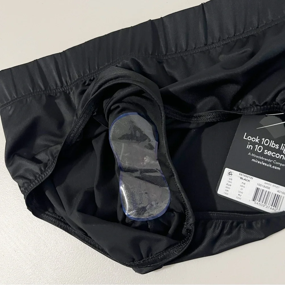 Miraclesuit Plus Size Basic‎ Brief in Black Size 16W